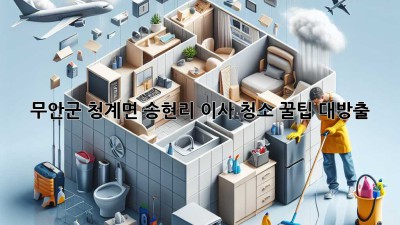 ✨ 무안군 청계면 송현리 이사, 청소 꿀팁🍯 대방출! 🏡