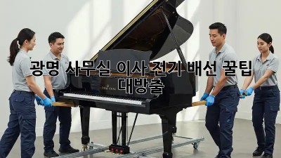 광명 사무실 이사, 전기 배선 꿀팁 대방출! 💡