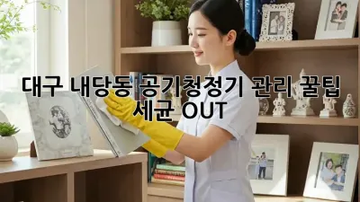 대구 내당동 공기청정기 관리 꿀팁 🏡✨ 세균 OUT!